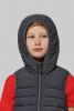 Detská prešívaná vesta s kapucňou bez rukávov