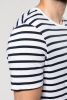 Randig sjömanst-shirt med kortärmad ficka Kortärmad