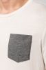 T-Shirt aus Bio-Baumwolle mit Brusttasche Kurzärmel