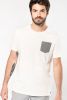 T-Shirt aus Bio-Baumwolle mit Brusttasche Kurzärmel