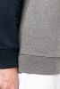 Zweifarbiges Herren-Sweatshirt BIO mit Rundhalsausschnitt und Raglanärmeln Langärmel