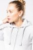 Långärmad hoodie med dragkedja för kvinnor