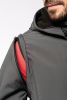 Softshell jakke med hætte og aftagelige ærmer - 3 lag - Unisex lange ærmer