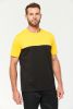 Zweifarbiges umweltfreundliches Unisex-T-Shirt mit kurzen Ärmeln Kurzärmel