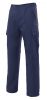 Pantalons de treball velilla multibutxaques amb 5 butxaques de cotó blau marí per personalitzar vista 1