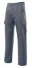 Pantalons de treball velilla multibutxaques amb 5 butxaques de cotó gris per personalitzar vista 1