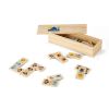 Barajas y juegos de mesa domin. juego de dominó de madera vista 1