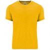 T shirts à manches courtes roly terrier 100% coton jaune moutarde avec la publicité image 1