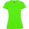 T shirts sport roly montecarlo woman polyester vert citron imprimé image 1