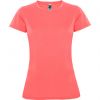 T shirts sport roly montecarlo woman polyester corail fluo imprimé image 1