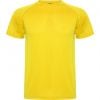 T shirts sport roly montecarlo polyester jaune imprimé image 1