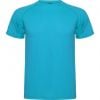 T shirts sport roly montecarlo polyester turquoise imprimé image 1