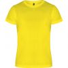 T shirts sport roly camimera polyester jaune fluo imprimé image 1