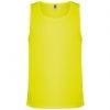T shirts sport roly interlagos polyester jaune fluo avec la publicité image 1