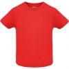Koszulki z krótkim rękawem roly baby 100% bawełna czerwony z logo obraz 1