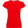 Samarretes màniga curta roly bali dona de cotó vermell amb publicitat vista 1