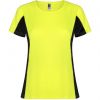 Koszulki sportowe roly shangai woman poliester zólty fluorescencyjny czarny obraz 1