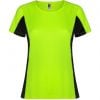 Koszulki sportowe roly shangai woman poliester zielony fluorescencyjny czarny obraz 1