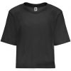 T shirts à manches courtes roly dominica woman 100% coton noir imprimé image 1