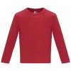 Camisetas manga larga roly baby ls de 100% algodón rojo vista 1
