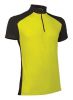 Equipacions esportives valent roba tècnica mallot ciclisme adult gir groc fluor negre vista 1