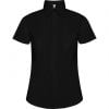 Camisas manga corta roly sofia de poliéster negro con impresión vista 1