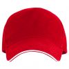 Cappellini personalizzati roly eris 100% cotone rosso stampato immagine 1