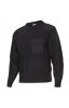 Roba tèrmica per treballar velilla jersei de punt d'acrílic negre amb logo vista 1