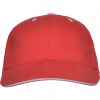 Cappellini personalizzati roly panel 100% cotone rosso immagine 1