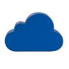 Détendez-vous contre le stress nuageux sous la forme d'un nuage en plastique bleu vue 3