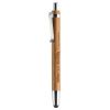 Eco-friendly bamboo and metal ballpoint pen with touch stylus
