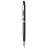 Personalisierte eduar Kugelschreiber in verschiedenen schwarzen Materialien mit Werbeansicht 3