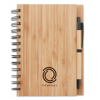 Økologisk bambus notesbog med matchende pen 13x18 cm