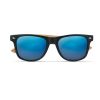 California Touch Sonnenbrille aus mehreren ökologischen blauen Materialien mit bedruckter Ansicht 1