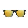 California Touch Sonnenbrille aus verschiedenen ökologischen gelben Materialien mit sichtbarem Aufdruck 1