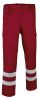 Pantalons de treball valent drill de polièster vermell amb publicitat vista 1