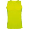 T shirts sport roly andre polyester jaune fluo avec la publicité image 1