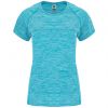 T shirts sport roly austin woman polyester turquoise imprimé image 1